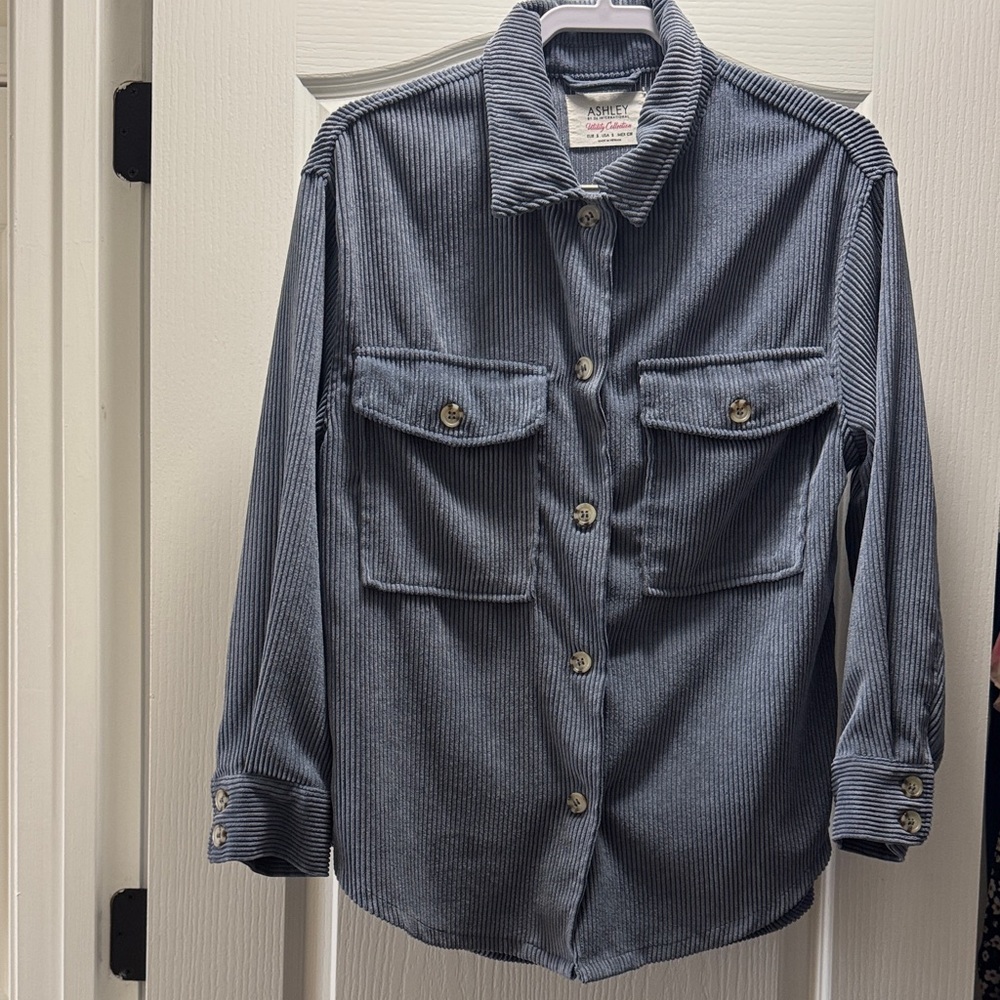 Ashley By 26 International Blue Button Down Shirt